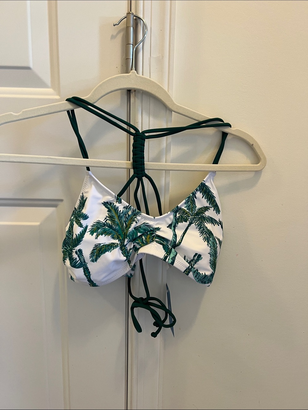 Cupshe Green Strappy Palm-Print Bikini size M
